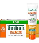 TheraBreath Deep Clean Toothpaste, Kills 99.9% of Germs That Cause Bad Breath, Gingivitis & Plaqu...