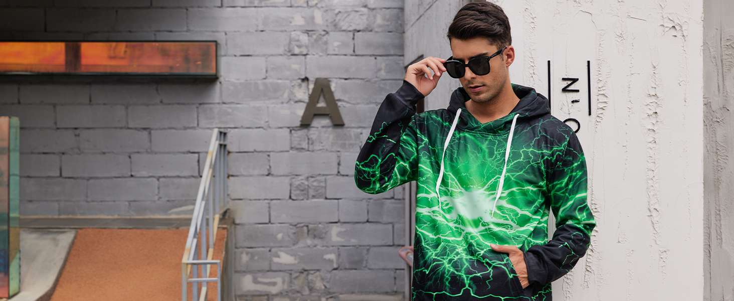 UNIFACO Herren 3D Hoodies