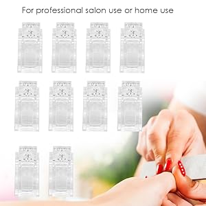 Transparente Nagelspitzen Clips