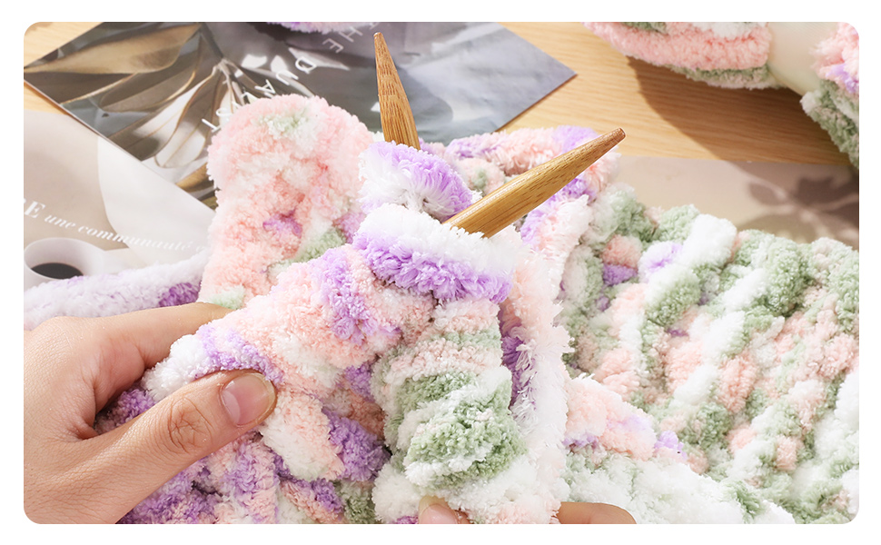 HOMBYS Super Bulky Plush Big 8 Pack Tie Dye Chunky Chenille Yarn for Arm Knitting
| Fluffy Soft Jumbo Crocheting Che 9960395d D83b 49c2 9401 0a27471ac996. CR0,0,970,600 PT0 SX970 V1