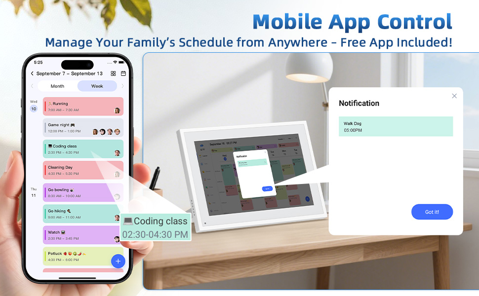electronic calendar LX