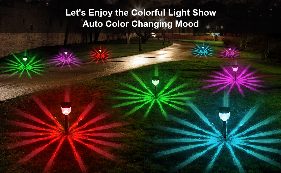 solar lights color changing