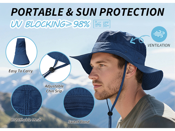 Amazon.com: OZERO Men Womens Sun Hats with UV Protection