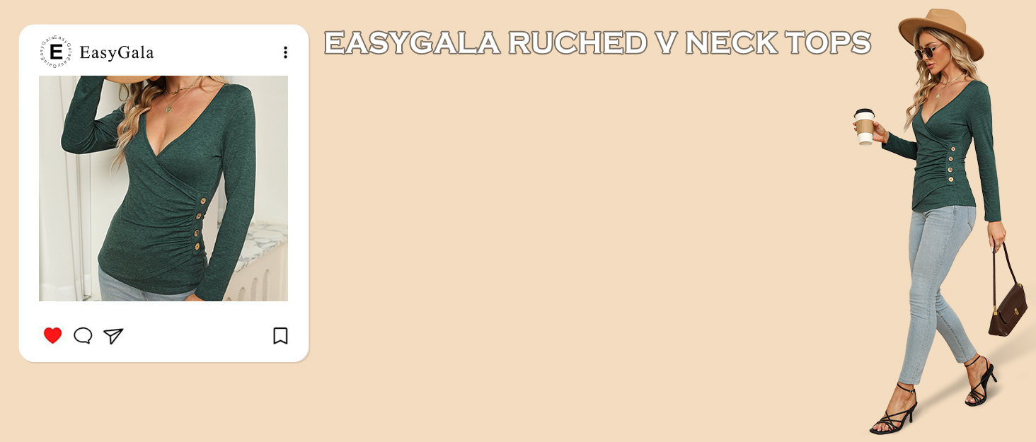 v neck tops