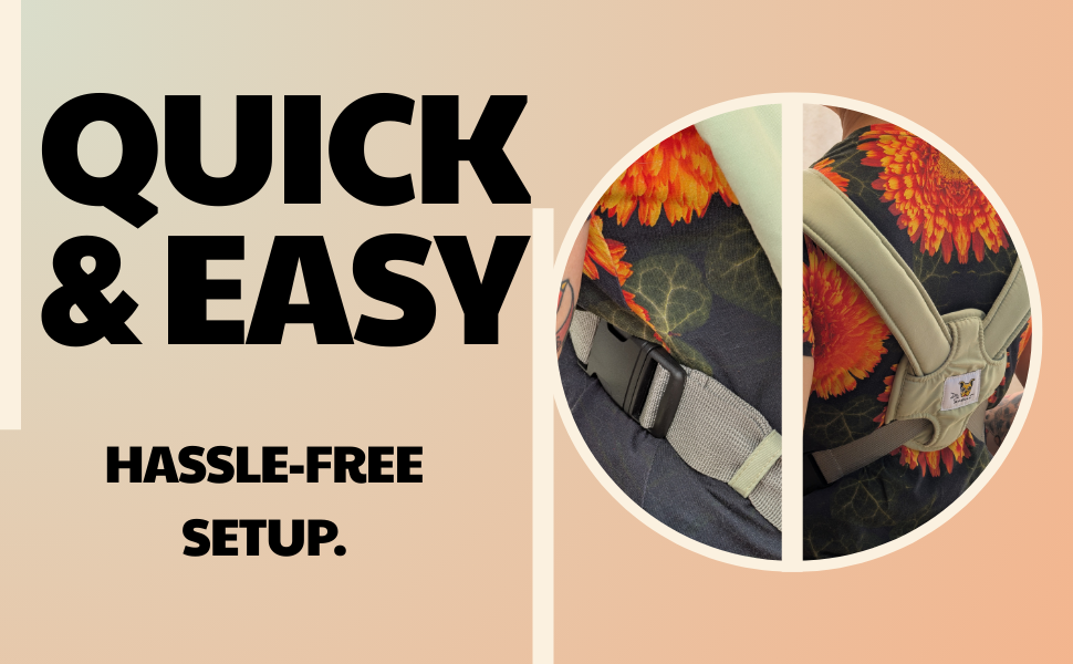 cross-body design, removable buckles, Ergonomic Dog Sling & Cat Sling Carrier Chest