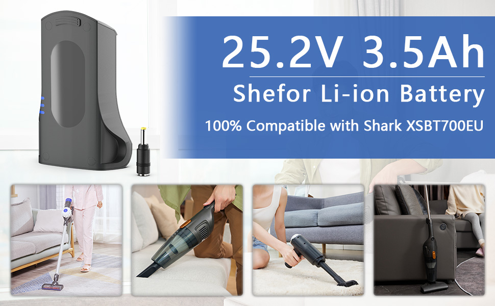 Battery for Shark Cordless Vacuum Cleaners, Shark Battery Replacement