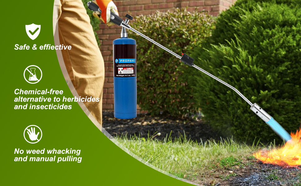 Weed Torch Propane Burner, 120,000BTU Blow Torch, Gas Vapor