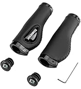 Black ergonomic rubber or silicone grips shown from multiple angles, featuring textured surfaces and curved designs.