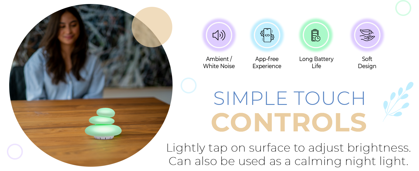 Kids & adults mindfulness tool for focus, relaxation, emotional well-being with breathing exercises