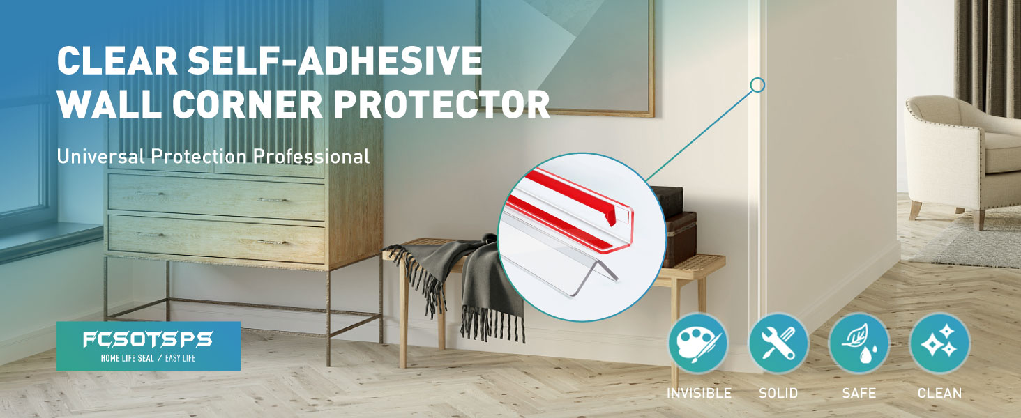 FCSOTSPS Wall Corner Protector, 2 PCS * 59 Inch Corner