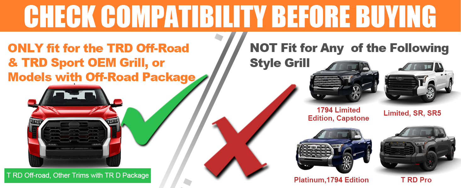 toyota tundra front grille lights 2022 2023 2024 2025 