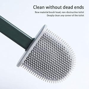 Silicone Toilet Brush with Holder