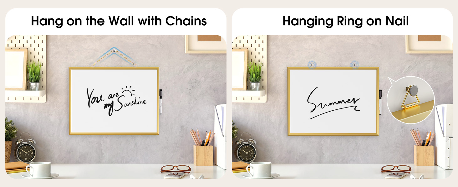 hanging whiteboard