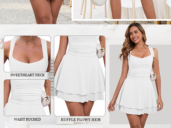 定価3.3万 KIMHEKIM Sleeveless Mini Dress S Kenz Knitted Ruffle Mini Dress - Ivory | SIMKHAI