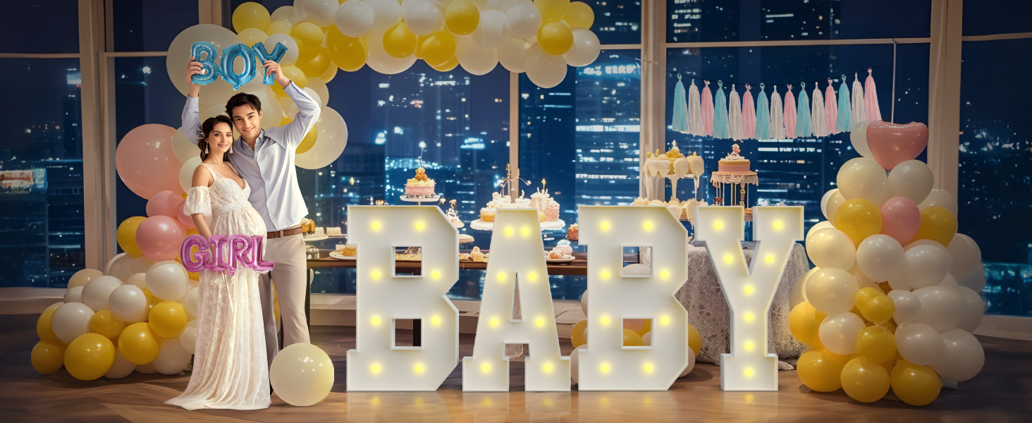 BABY letters for baby shower
