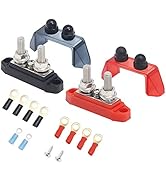 Recoil S2P-516 Busbar Dual 5/16” Studs and #8 Screw Terminal Power Distribution Block with Ring T...