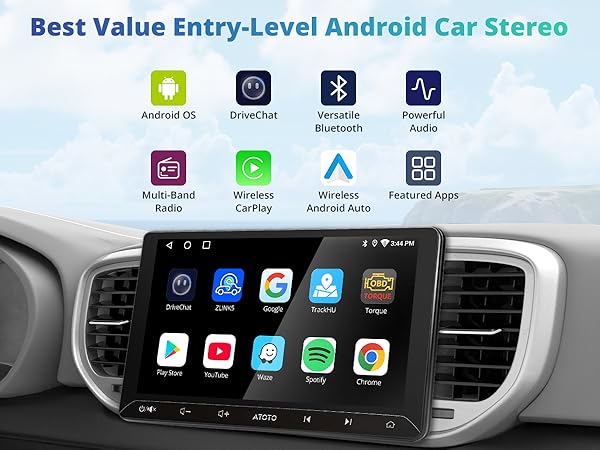 ATOTOEXCEL 10インチ A5L Amazon.com: ATOTOEXCEL A5L 10.1 inch Android Double DIN Car