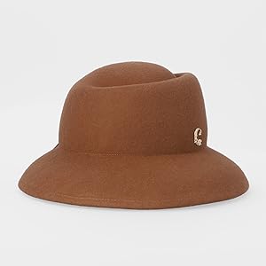 美品 CA4LA CF POPPINS フェルトハット グレージュ ゴールド金具 Amazon | [カシラ] CF POPPINS GRY Free Size KTZ02307 | ハット