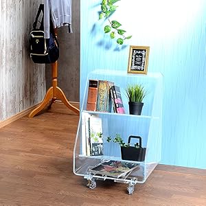 Amazon｜クーアイ(Kuai) アクリル マガジンラック 2段式