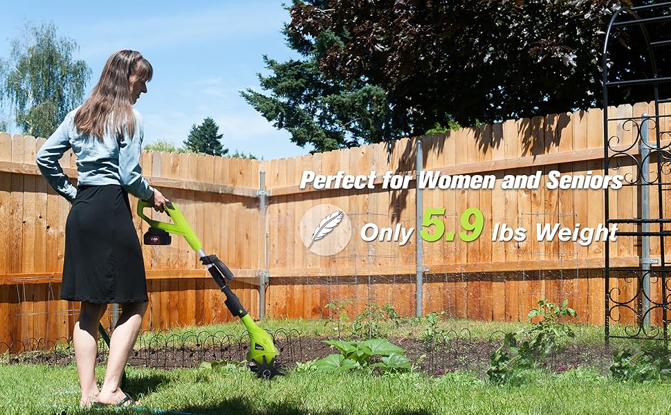 Power Tiller for Gardening Lawn Aerator Plug Electric Hand