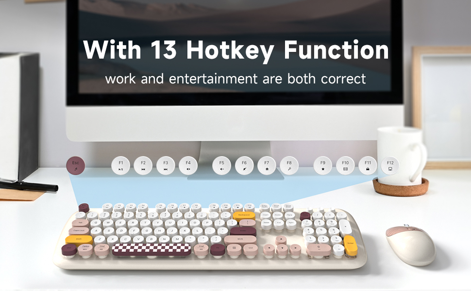 Wireless Keyboard and Mouse Combo