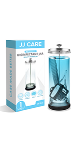 disinfectant jar containers glass bottle sanitation sanitize barber salon hairdresser scissors tools