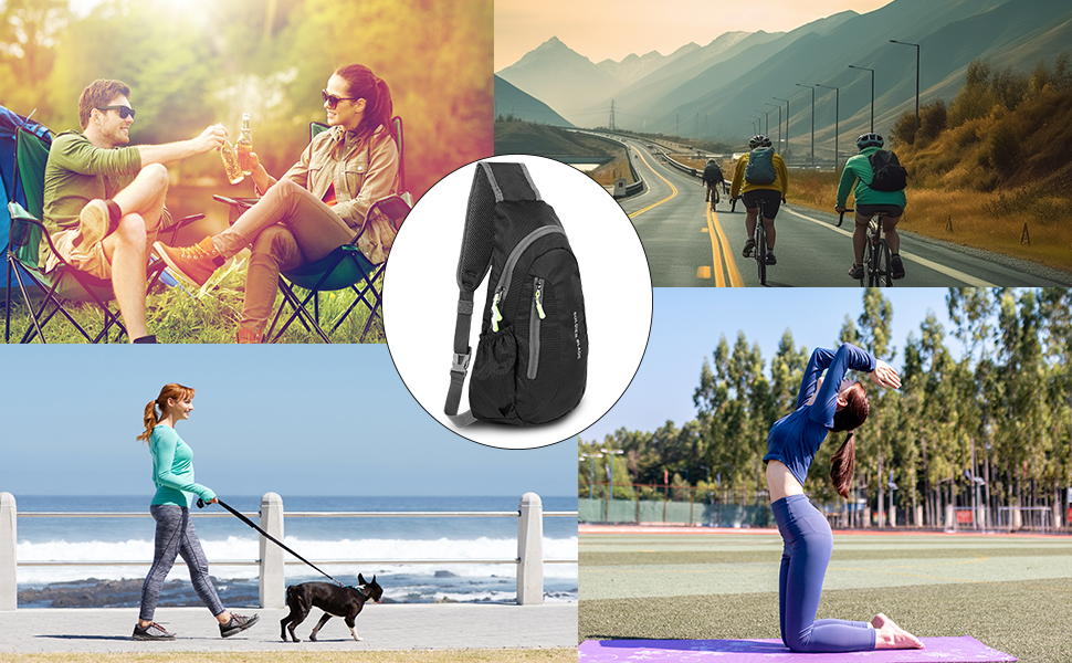 Multi functional diagonal shoulder bag