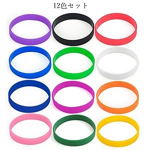 まぜ太 シュシュ シリコンバンド 生活雑貨 『シリコンバンド 星・フラワー 2本入 オレンジ ZA0892