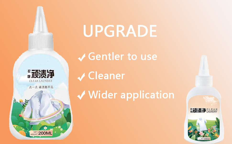 Garment Stubborn Stain Cleaner Liquid, Emergency Stain