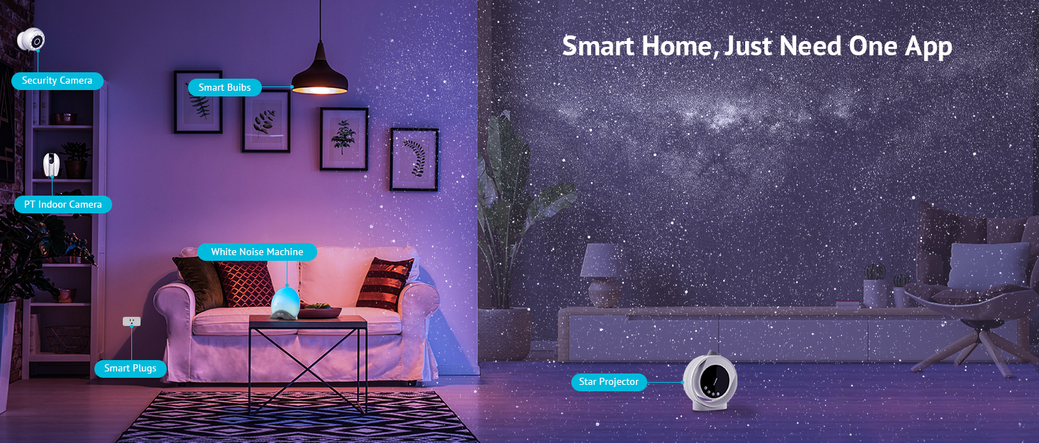 LaView Security Cameras for Home + 2X 32GB SD Cards, PT Home Security Camera System