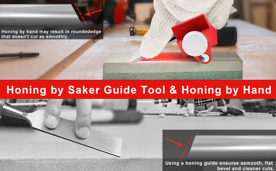 ZHOUYIYI Honing Guide Tool Sharpen Holder of Whetstone Chisel Sharpening Jig, Fits