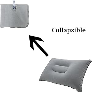 Flocking cloth inflatable pillow
