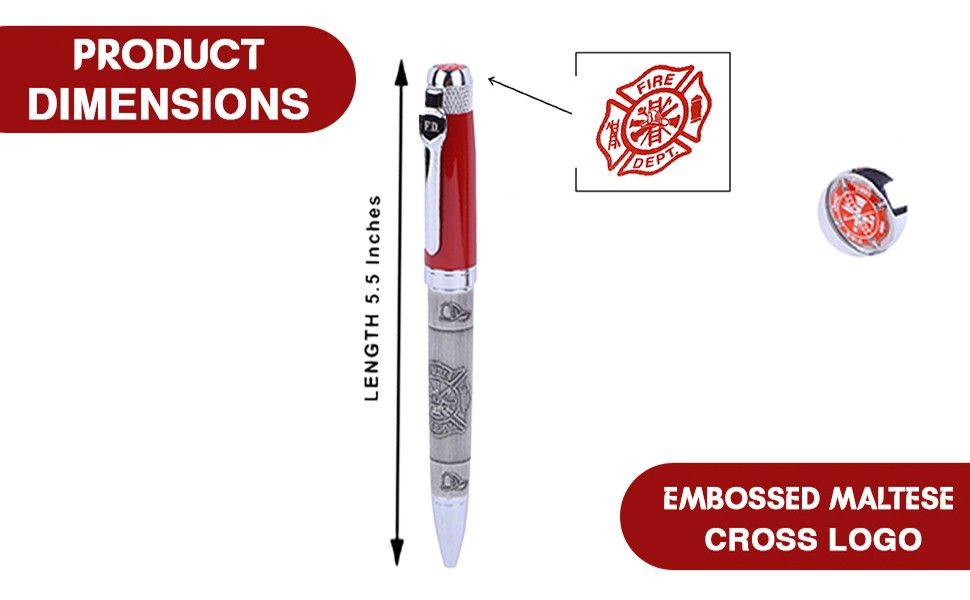 Amazon.com : Trendy Zone 21 Red Cap Firefighter Pen