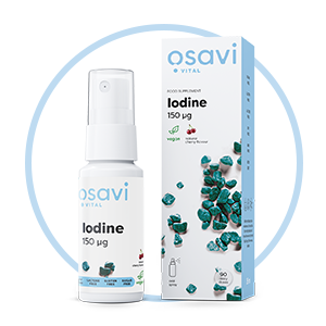 Osavi Iodine Oral Spray, 150mcg (Cherry) - 26 ml.