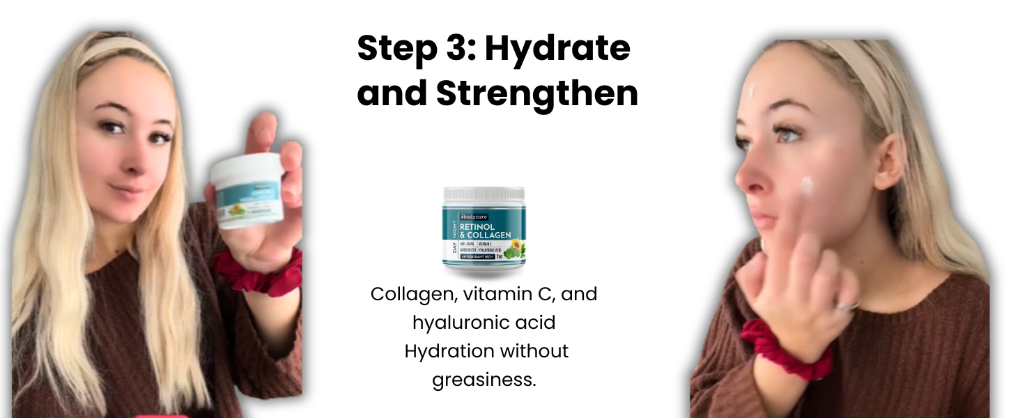 ibodycare face cleanser clean skin collagen face cream hyalauronic acid hydrate day cream night 