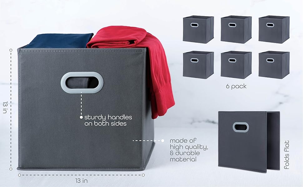 13inch cube storage bins