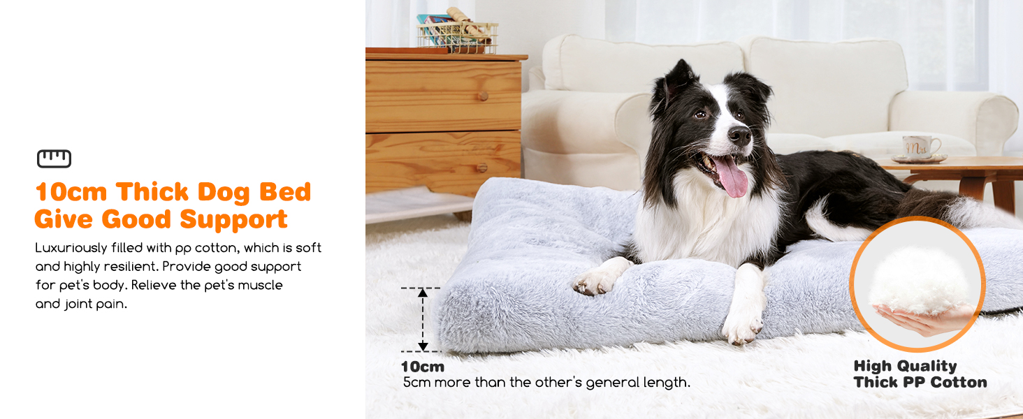 Nobleza Super Suave y Esponjoso Anti-Ansiedad Cama para Perros