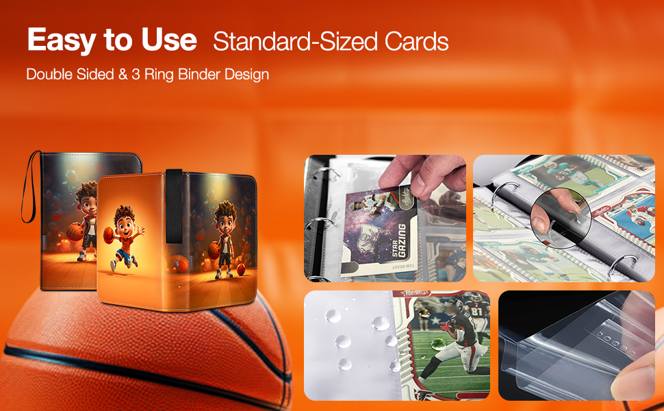 RONMONG Basketball Card Binder,2023 Sports Trading Card