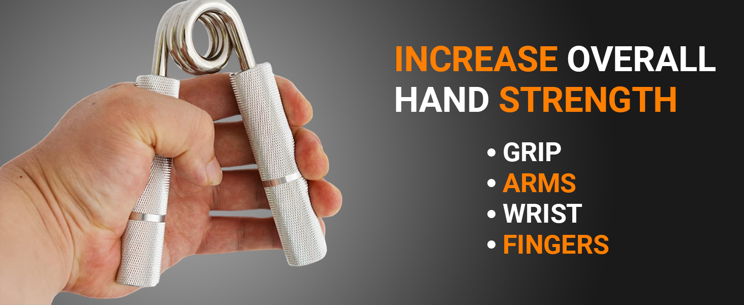 Buy FirstFit Hand Grip Strengthener with Foam Pad & Carry Bag, Aluminum