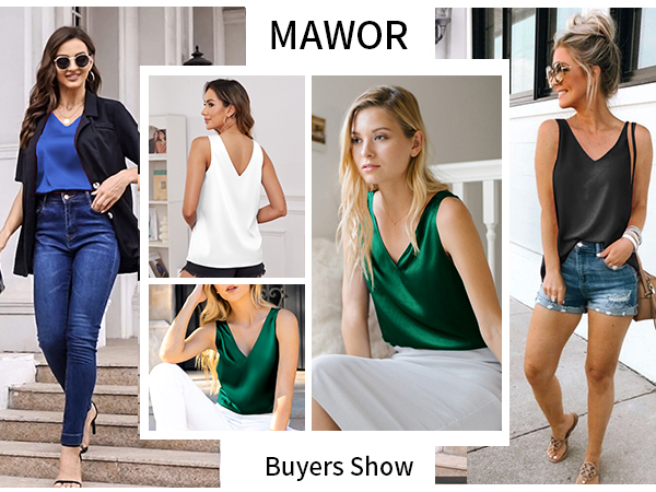 トップス VELOUR SHOULDER RIBBON CAMISOLE TOPS Mawor Silk Camisole Tops for Women Summer Satin Sleeveless