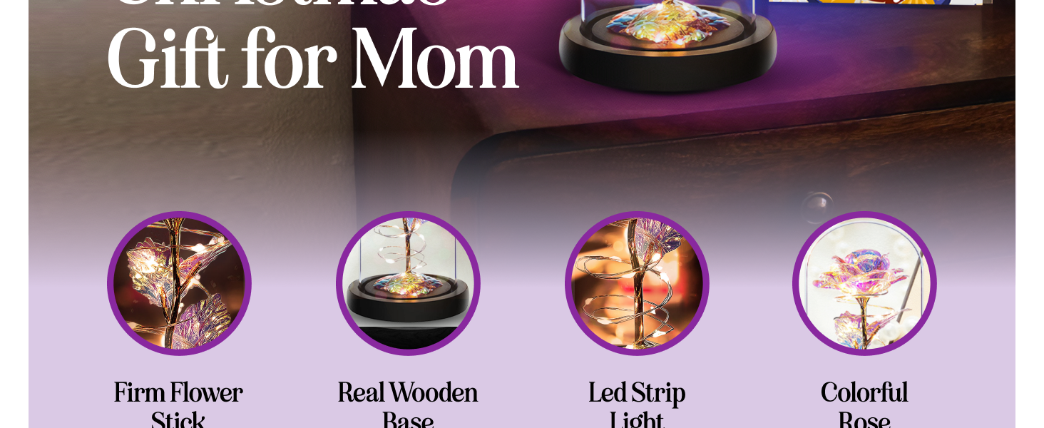 Galaxy Rose Gift Christmas gift for Women