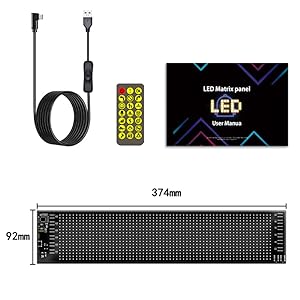 Amazon.co.jp: mumisuto 曲げ可能なLED電光掲示板 ネオンサイン