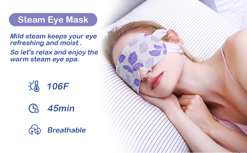 Herb Life Steam Eye Mask for Soothing, Dark Circles