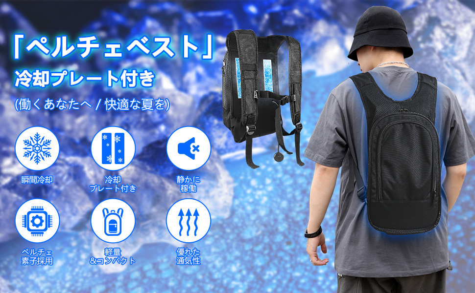 Amazon.co.jp: [Rytaki] ペルチェ ベスト【2024超大冷却面・2つ