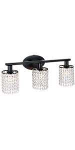 Crystal Wall Sconce Farmhouse Wall Light Fixture