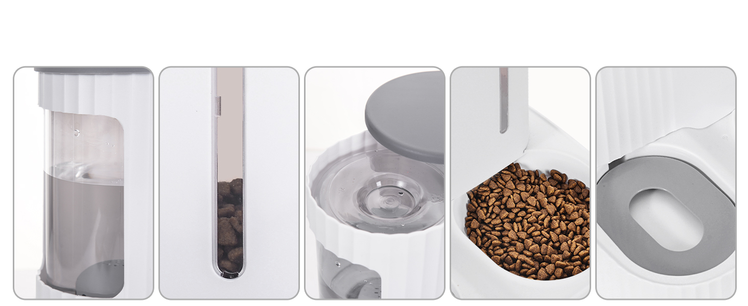 cat feeder and water dispenser