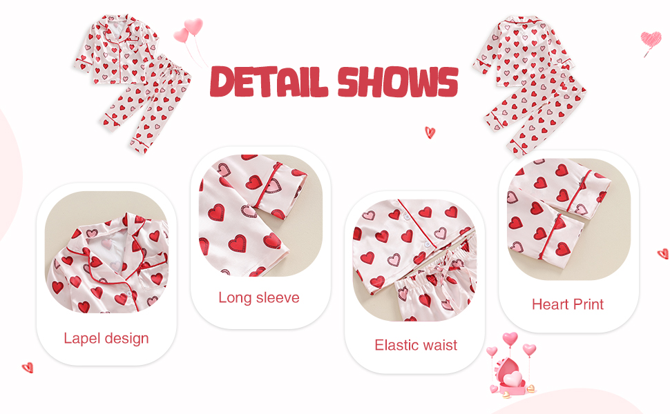 Toddler Kids Baby Girl Solid Pjs Ruffle Long Sleeve Button Shirt Top Pants Cotton 2Piece Pajamas