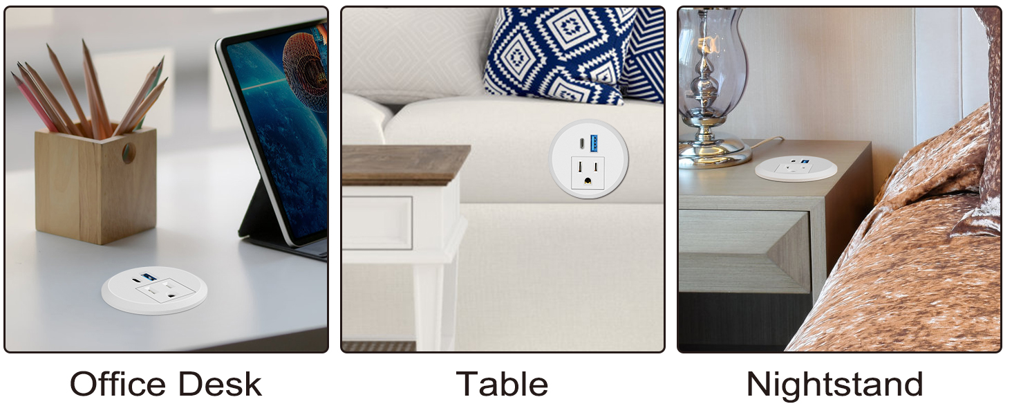 2 Inch desktop power grommet