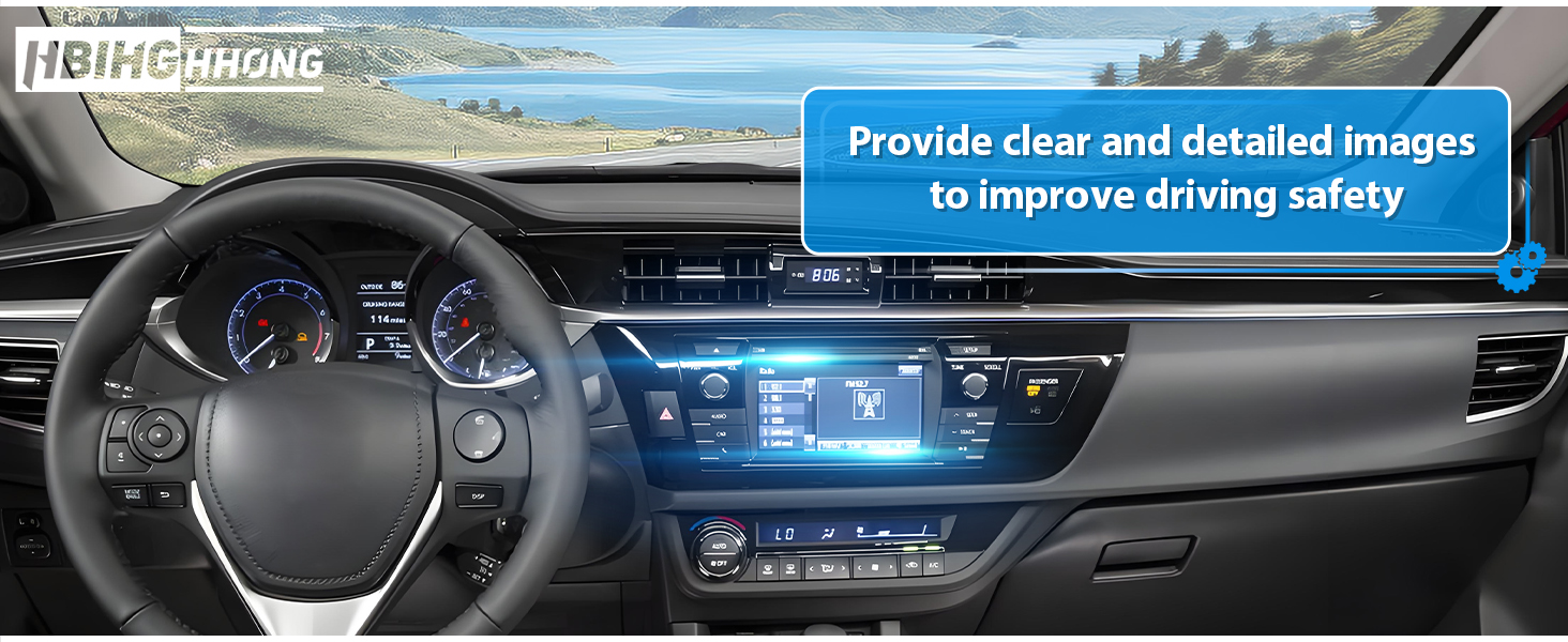 6.1 Inches Screen Replacement Display Glass for 2014-2016 Toyota Corolla Camry RAV4 Prius C Radio