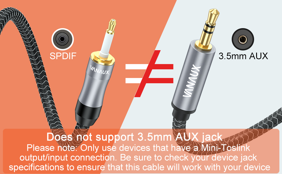 Toslink to Mini Toslink Digital Optical